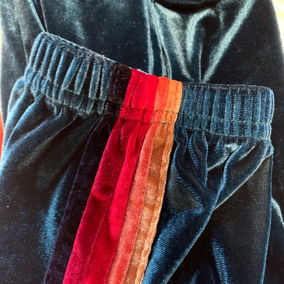 *SOLD* Aviator Nation Velvet Sweatpants Teal L - Picture 5 of 8
